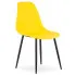 Żółte krzesło metalowe do kuchni Exin 4X