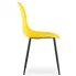 Żółte metalowe krzesło do salonu Exin 4X