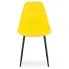 Żółte krzesło minimalistyczne do stołu Exin 4X