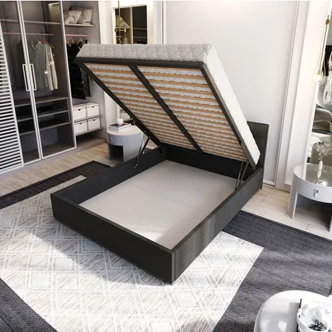 Łóżko z pojemnikiem na pościel Solviero