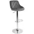 Tapicerowany hoker szary Rigr 5X