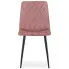 Różowe aksamitne krzesło do salonu Orinos