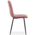 Różowe krzesło tapicerowane Orinos 3X