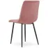 Różowe welurowe krzesło do salonu Orinos 3X