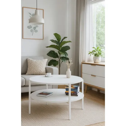 Wizualizacja stolika w kolorze białym Fablle 3X