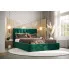 Wizualizacja wnętrza z zielonym łóżkiem Vensari