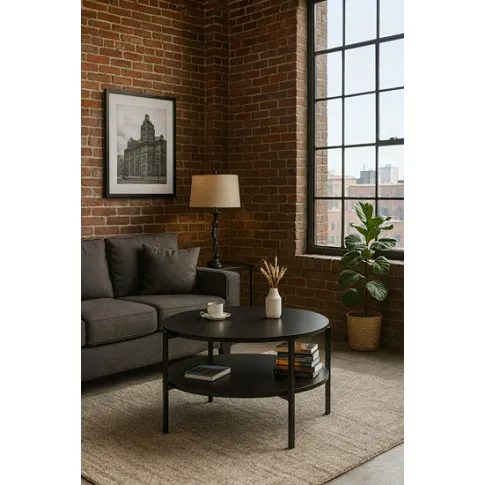 Wizualizacja stolika kawowego w kolorze czarnym Fablle 4X