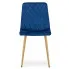 Granatowe krzesło welurowe z kompletu Orinos 3S