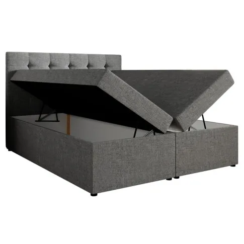 Podwójny pojemnik w łóżku tapicerowanym Riella 4X