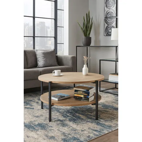 Wizualizacja stolika kawowego w kolorze dąb sonoma Fablle 4X