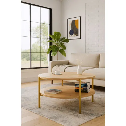 Wizualizacja stolika w kolorze dąb artisan Fablle 5X