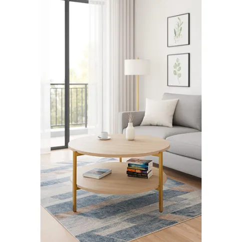 Wizualizacja stolika w kolorze dąb sonoma Fablle 5X