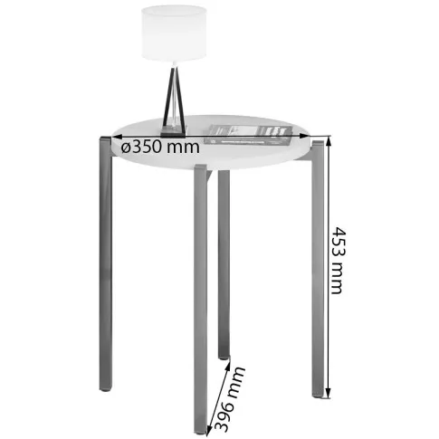 Wymiary techniczne stolika kawowego Cito 3X
