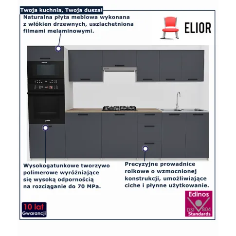 Szafki kuchenne antracyt Rito