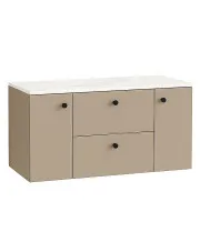 Szafka łazienkowa pod umywalkę cappuccino 120 cm - Tavesi 10X w sklepie Edinos.pl