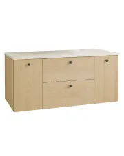 Szafka pod umywalkę nablatową dąb cremona 120 cm - Tavesi 10X w sklepie Edinos.pl