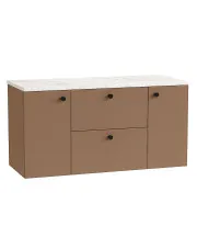 Szafka łazienkowa pod umywalkę 120 cm ciemny róż - Tavesi 10X w sklepie Edinos.pl