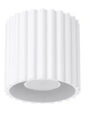 Biała lampa sufitowa ryflowana - M144 - Malana w sklepie Edinos.pl