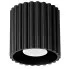 Czarna ryflowana lampa sufitowa - M144 - Malana