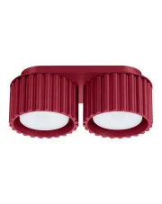 Burgundowa podwójna lampa sufitowa - M147 - Malana w sklepie Edinos.pl