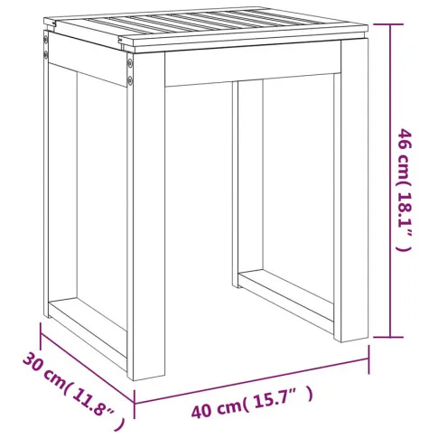 Wymiary taboretu Sitto
