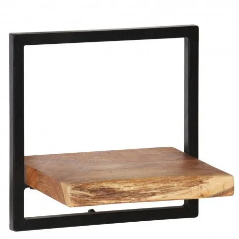 Szczegółowe zdjęcie nr 7 produktu Zestaw drewnianych modułowych półek ściennych Davero - brązowy