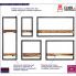 Fotografia Zestaw drewnianych modułowych półek ściennych Insea - brązowy z kategorii Półki nad biurko