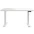 Białe elektryczne biurko regulowane - Ervion