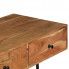 Szczegółowe zdjęcie nr 4 produktu Drewniane biurko ścienne Tant - brązowe