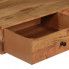 Szczegółowe zdjęcie nr 5 produktu Drewniane biurko ścienne Tant - brązowe
