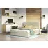 Wizualizacja wnętrza z beżowym łóżkiem Alvito