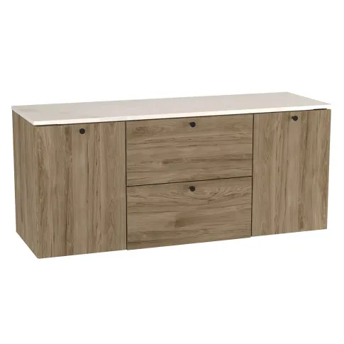 Szafka pod umywalkę Tavesi 11X orzech marmur