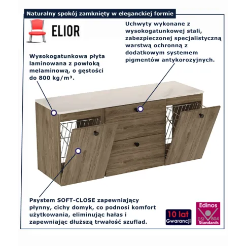 Szafa pod umywalkę w kolorze orzech marmur Tavesi 11X