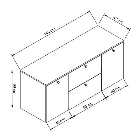 Wymiary szafki Tavesi 12X