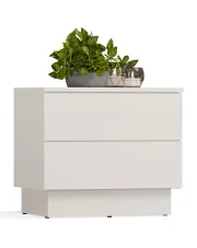 Kaszmirowa szafka nocna z 2 szufladami - Kelino 3X w sklepie Edinos.pl