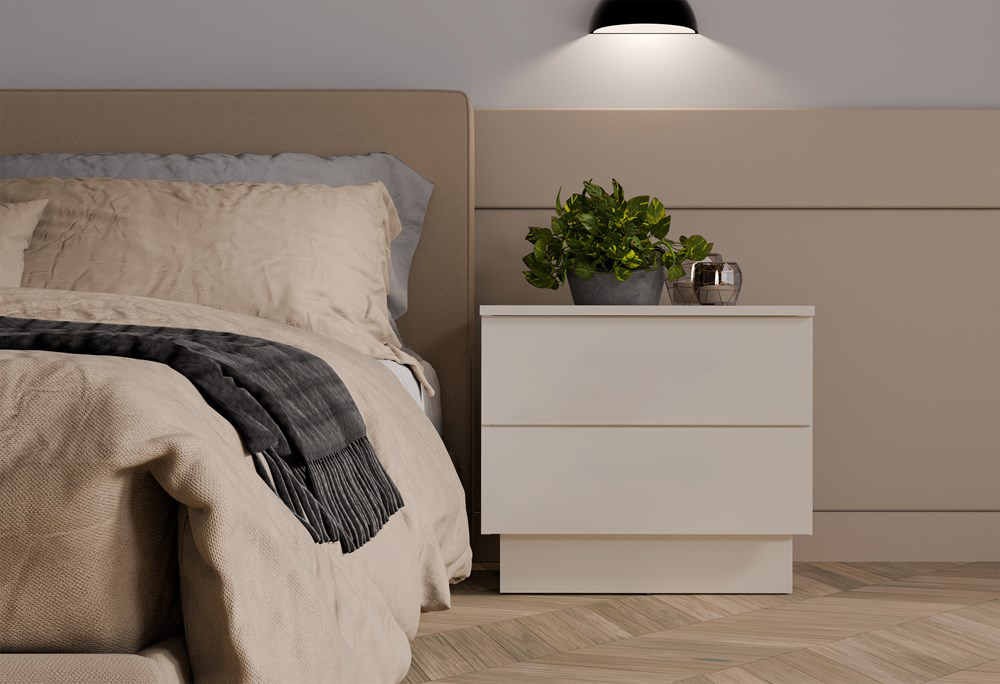 wizualizacja nowoczesnej szafki nocnej