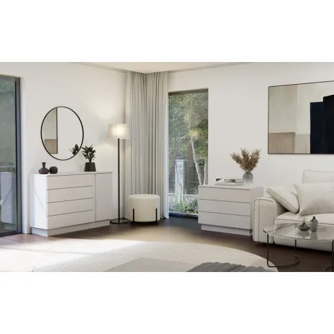 aranzacja salonu z kaszmirowa komoda