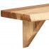 Szczegółowe zdjęcie nr 5 produktu Zestaw drewnianych półek ściennych - Clive 2X