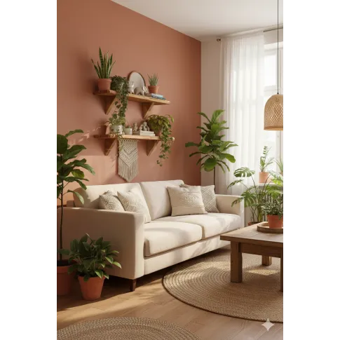 Fotografia Zestaw drewnianych półek ściennych - Lippi 2X z kategorii Półki ścienne