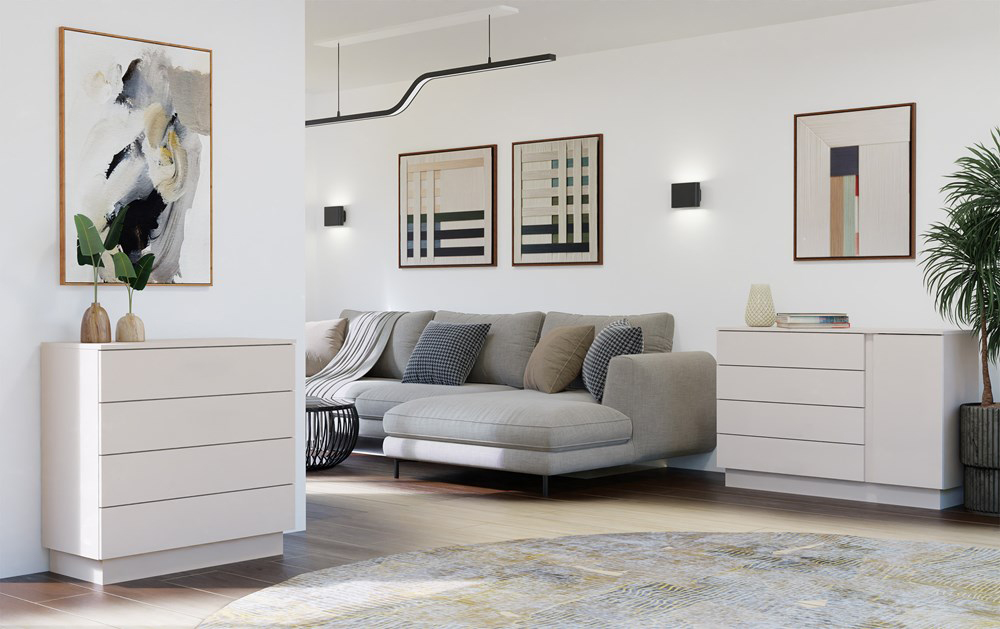 wizualizacja nowoczesnej komody