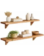 Zestaw drewnianych półek ściennych - Lippi 3X w sklepie Edinos.pl