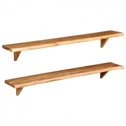 Szczegółowe zdjęcie nr 8 produktu Zestaw drewnianych półek ściennych - Lippi 4X