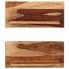 Szczegółowe zdjęcie nr 4 produktu Zestaw drewnianych półek ściennych Connor 2X - brązowy