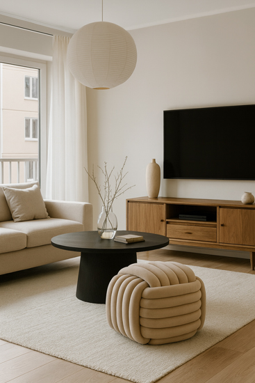 wizualizacja pufy do salonu 