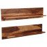 Szczegółowe zdjęcie nr 11 produktu Zestaw drewnianych półek ściennych Connor 3X - brązowy