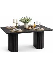 Czarny nowoczesny stół rozkładany - Mirth w sklepie Edinos.pl