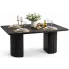 Czarny nowoczesny stół rozkładany Mirth
