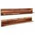 Szczegółowe zdjęcie nr 8 produktu Zestaw drewnianych półek ściennych Connor 4X - brązowy