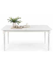 Biały stół rozkładany do jadalni - Cleft w sklepie Edinos.pl