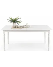 Biały stół rozkładany do jadalni - Cleft w sklepie Edinos.pl